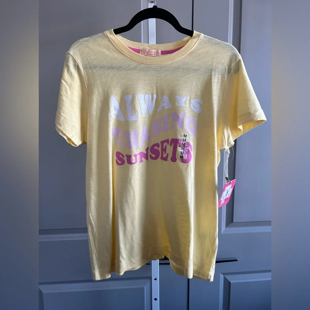 PJ Salvage that’s bananas short sleeve always chasing sunsets size medium #59